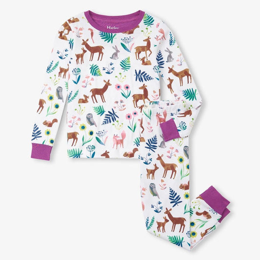 Hatley Cotton Pajama Set - Soft Forest-Mountain Baby