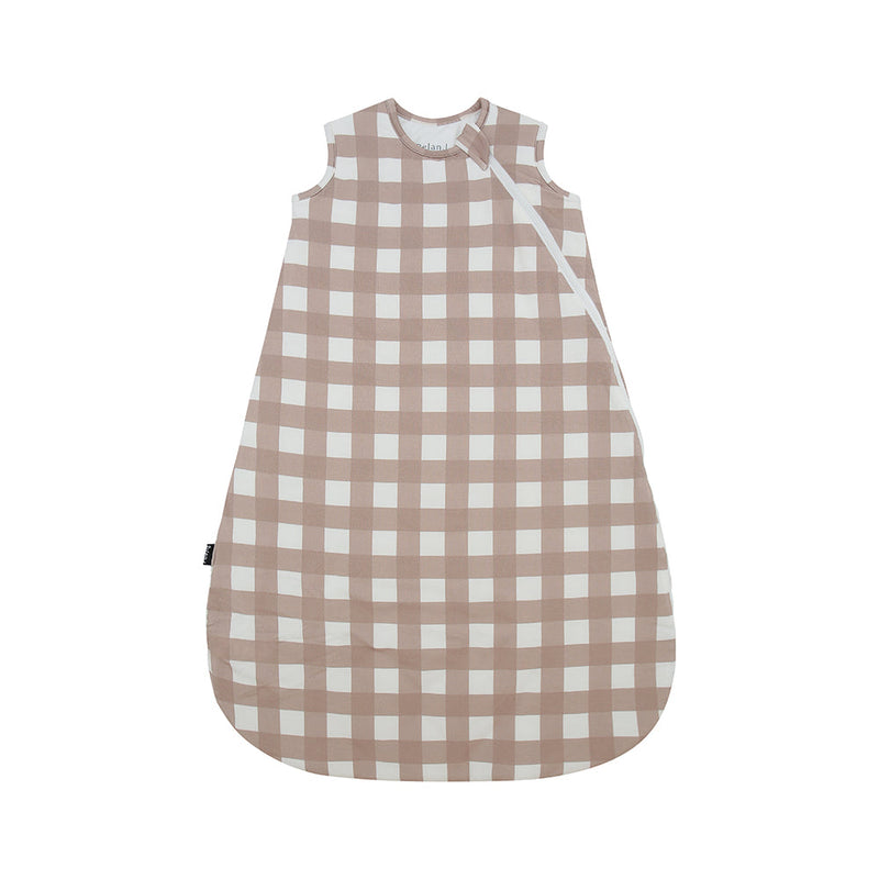 Belan.J Bamboo Sleep Bag 2.5 TOG - Taupe Plaid-Mountain Baby