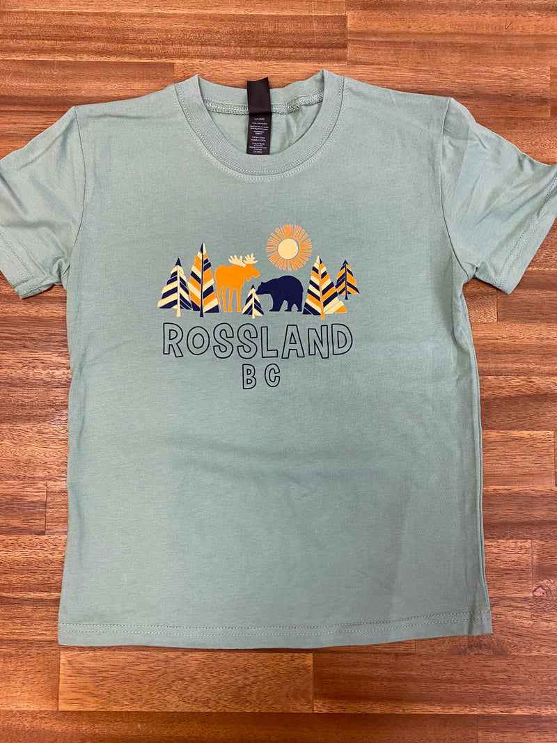 T Shirt Rossland Moose Bear-Mountain Baby