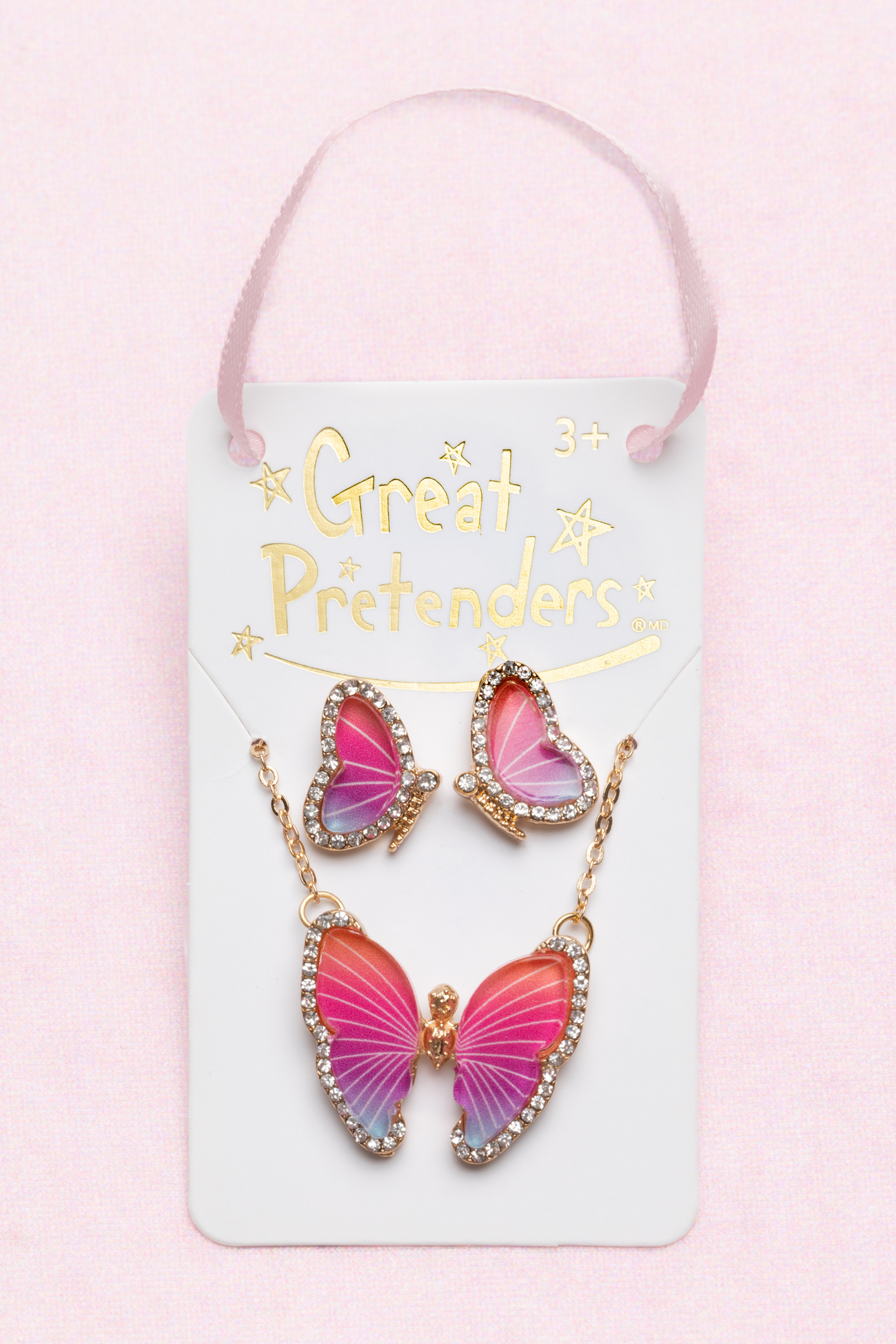 Great Pretenders Jewelry - Butterfly Necklace & Earrings-Mountain Baby