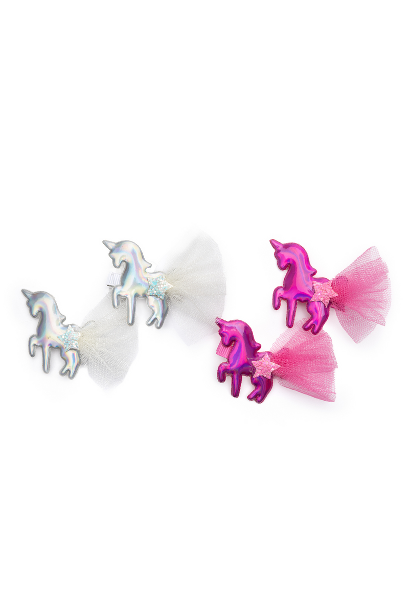 Great Pretenders Jewelry - Iridescent Unicorns Hairclips-Mountain Baby