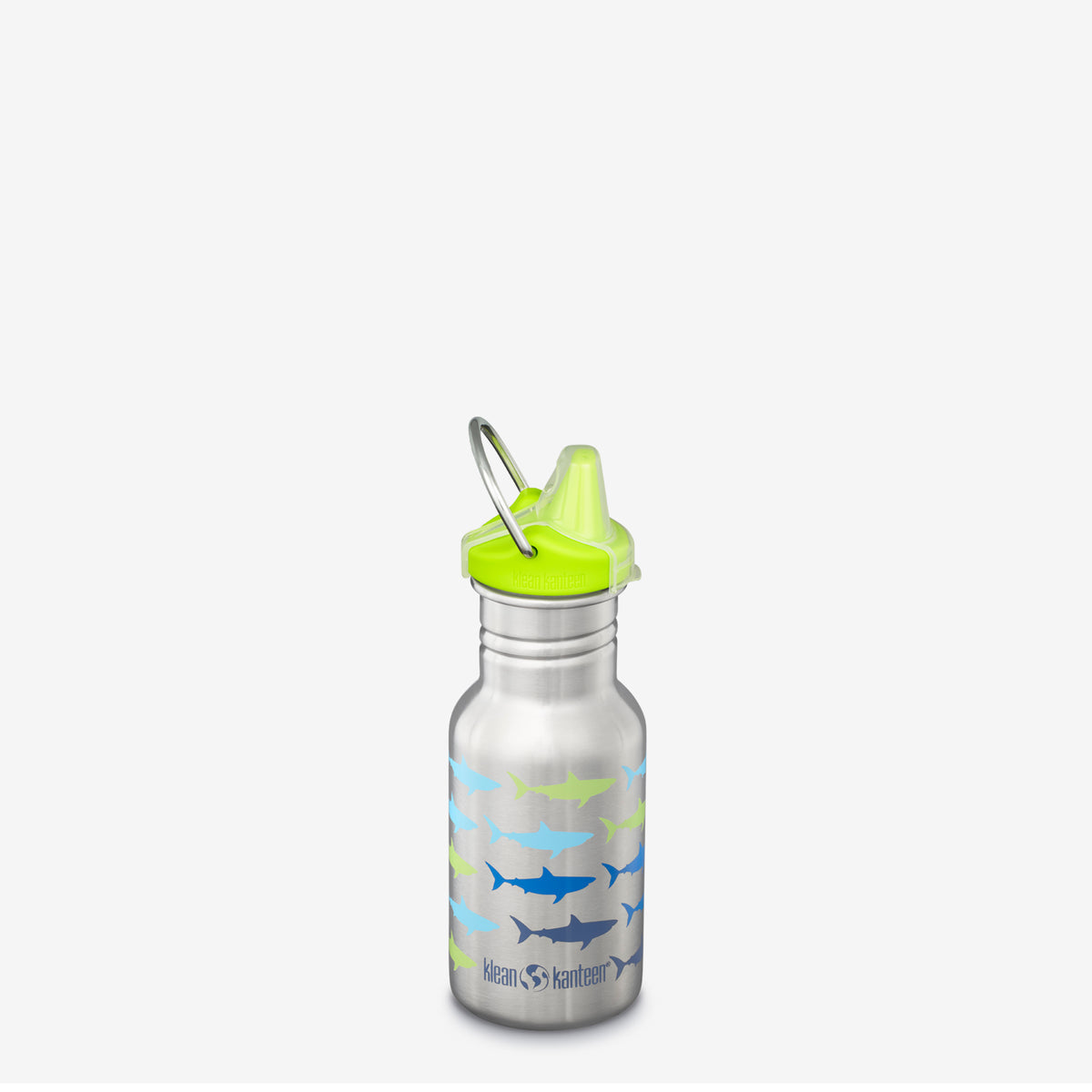 Klean Kanteen Kid Classic Sippy 12 oz. Water Bottle - Sharks-Mountain Baby