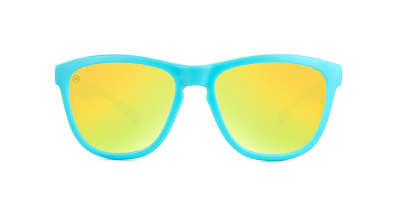 Knockaround Kids' Sunglasses - Premium - Matte Blue/Yellow Polarized-Mountain Baby