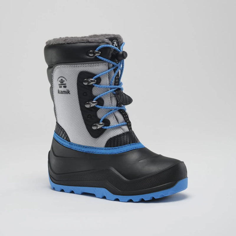 Kamik Snow Boot - Luke4 - Grey/Blue-Mountain Baby