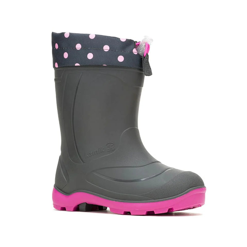 Kamik Snow Boot - Snobuster2 - Charcoal/Magenta-Mountain Baby