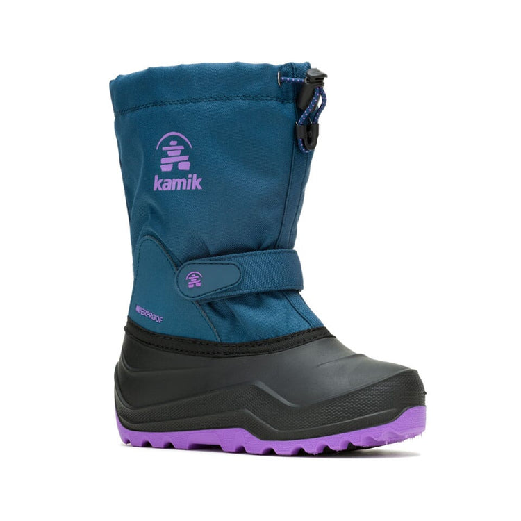 Kamik Snow Boot - Waterbug5 - Navy/Purple-Mountain Baby