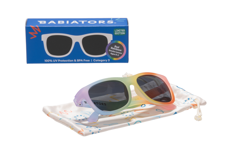 Babiators Sunglasses - Navigator LTD - Rad Rainbow-Mountain Baby