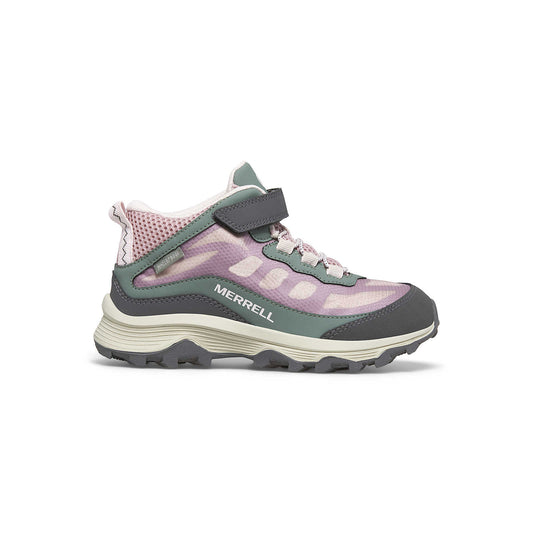 Merrell Moab Speed AC Mid Waterproof Runner - Dusty Pink/Olive-Mountain Baby