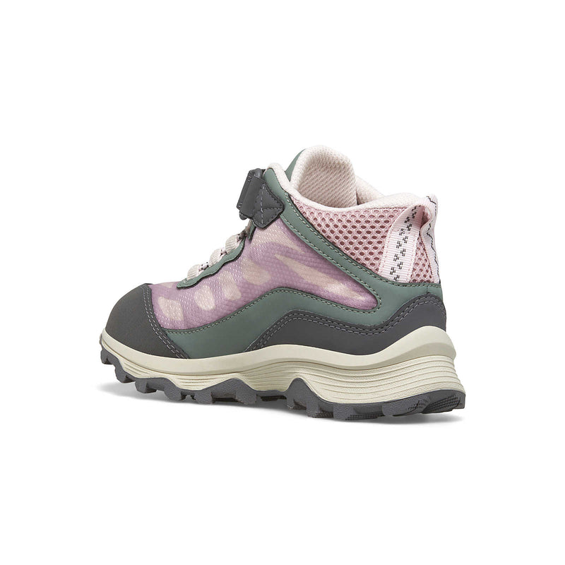 Merrell Moab Speed AC Mid Waterproof Runner - Dusty Pink/Olive-Mountain Baby