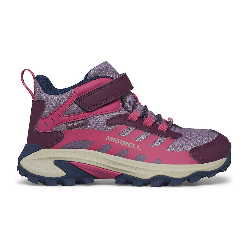 Merrell Moab Speed Mid 2 A/C Waterproof Hiking Boot - Berry-Mountain Baby