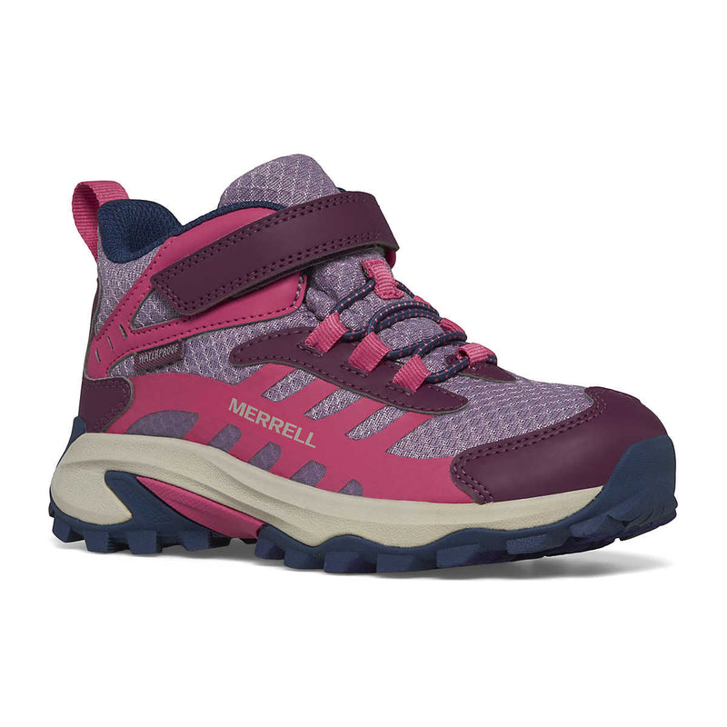 Merrell Moab Speed Mid 2 A/C Waterproof Hiking Boot - Berry-Mountain Baby