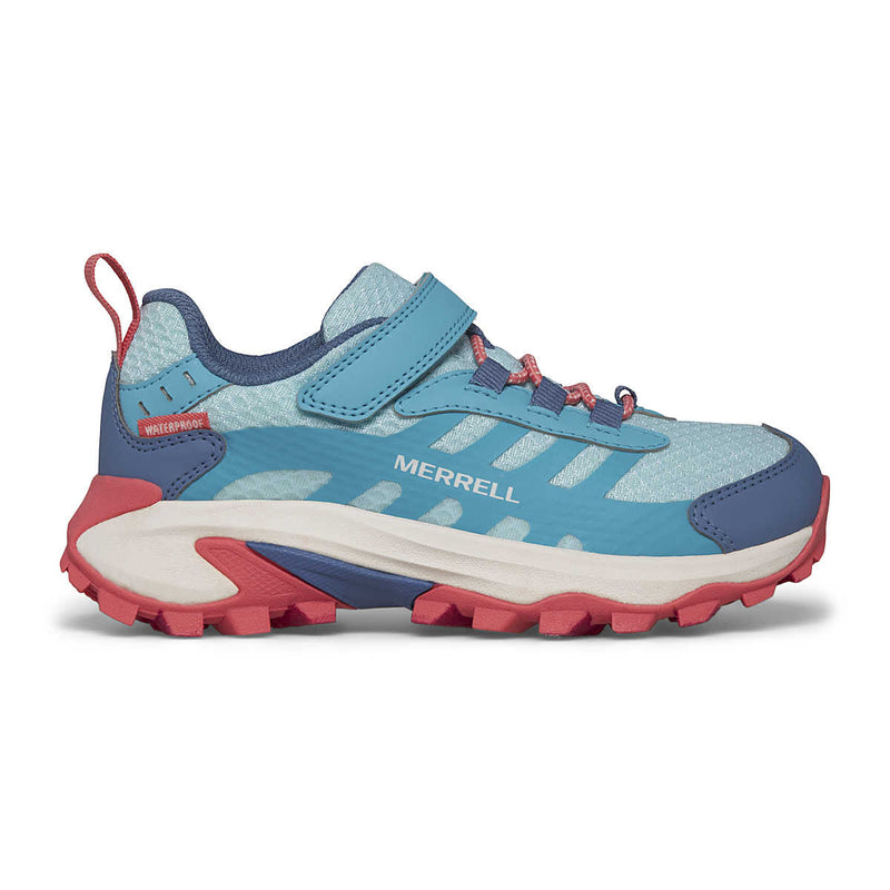 Merrell Moab Speed Low 2 A/C Waterproof Hiking Shoe - Turquoise/Coral-Mountain Baby