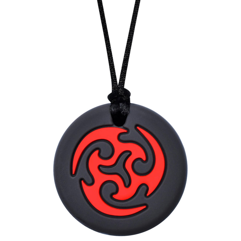 Munchables Pendant Necklace - Ninja Star - Red-Mountain Baby