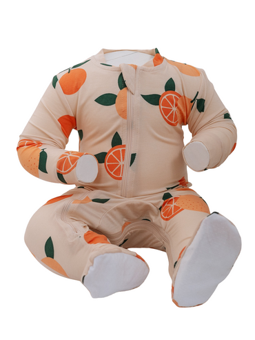ZippyJamz Footed Coverall - Peelin' Happy-Mountain Baby