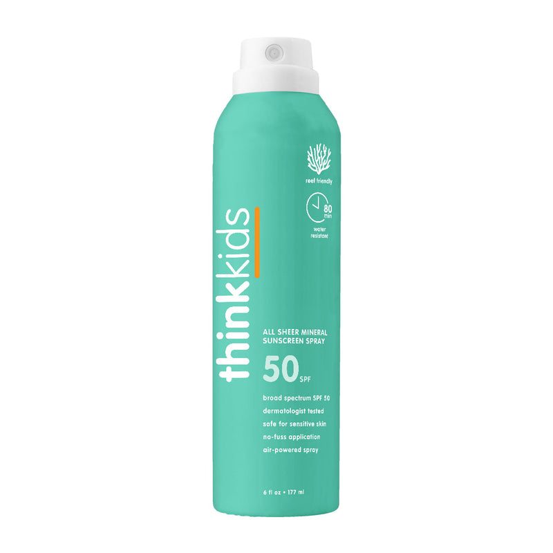 ThinkSport Kids SPF 50 All Sheer Mineral Sunscreen Spray - 177ml-Mountain Baby