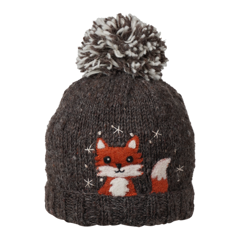 Ambler Kids Toque - Peek-A-Boo - Heather Brown-Mountain Baby