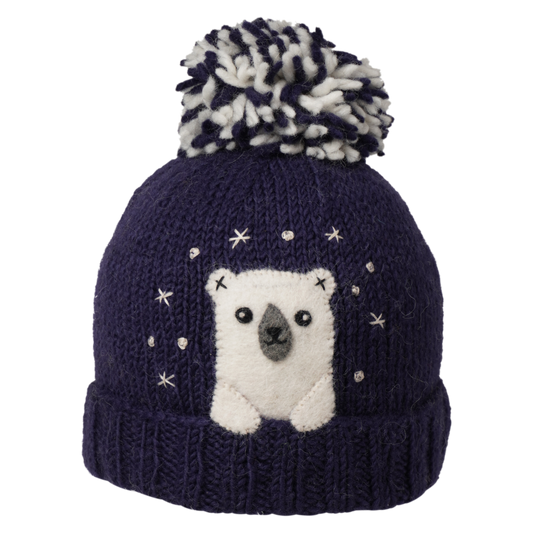 Ambler Kids Toque - Peek-A-Boo - Navy-Mountain Baby
