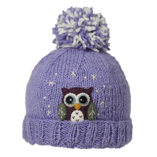 Ambler Kids Toque - Peek-A-Boo - Purple-Mountain Baby