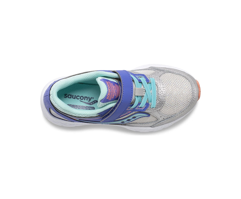 Saucony Cohesion 14 A/C - Silver/Periwinkle/Turquoise-Mountain Baby