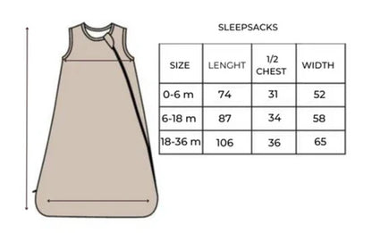 Belan.J Bamboo Sleep Bag 1.0 TOG - Construction-Mountain Baby