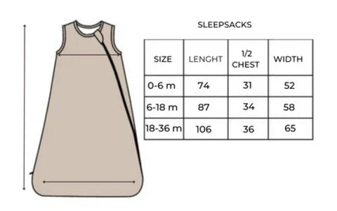 Belan.J Bamboo Sleep Bag 1.0 TOG - Construction-Mountain Baby