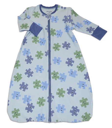 Silkberry Sleepsack w/ Detachable Sleeves - Puzzle Pals-Mountain Baby