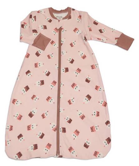 Silkberry Sleepsack w/ Detachable Sleeves - Bubble Tea Time-Mountain Baby