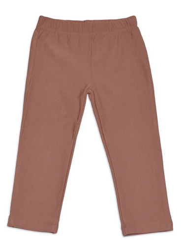 Silkberry Fleece Legging - Chocolate-Mountain Baby
