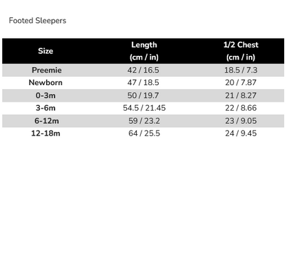 Belan.J Footed Zipper Sleeper - Tiny Trees-Mountain Baby