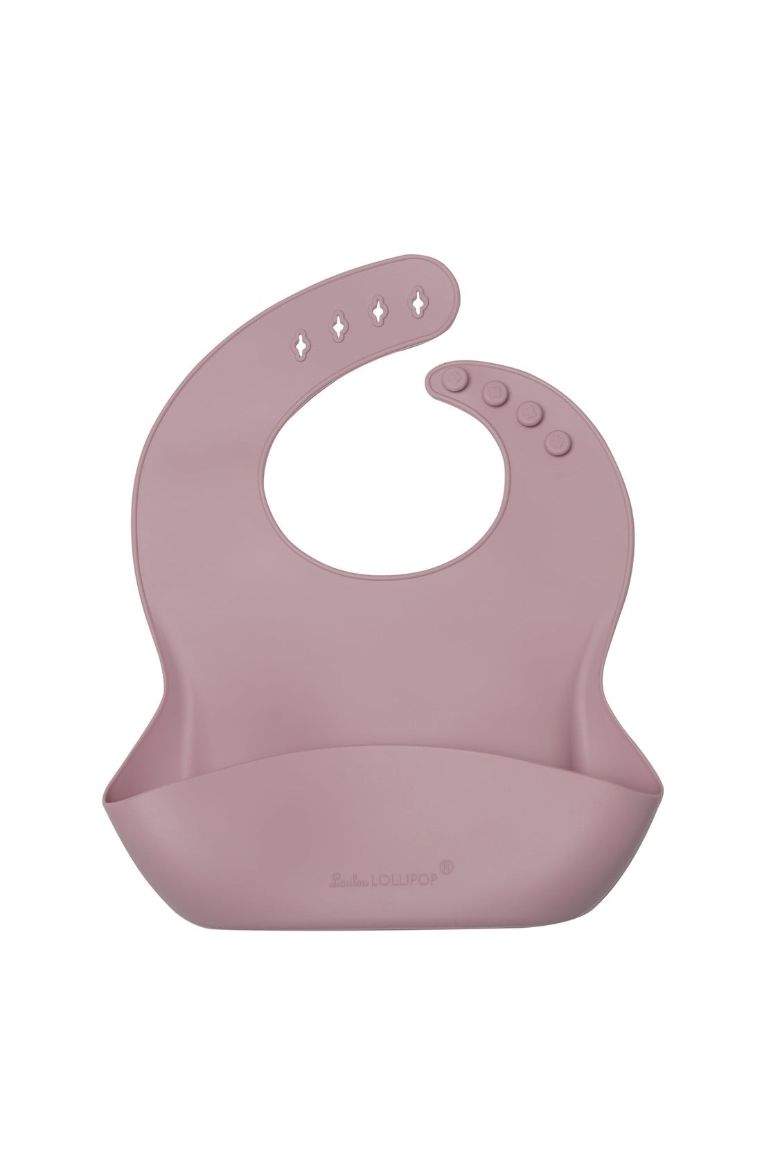 LouLou Lollipop Silicone Bib - Dusty Mauve-Mountain Baby
