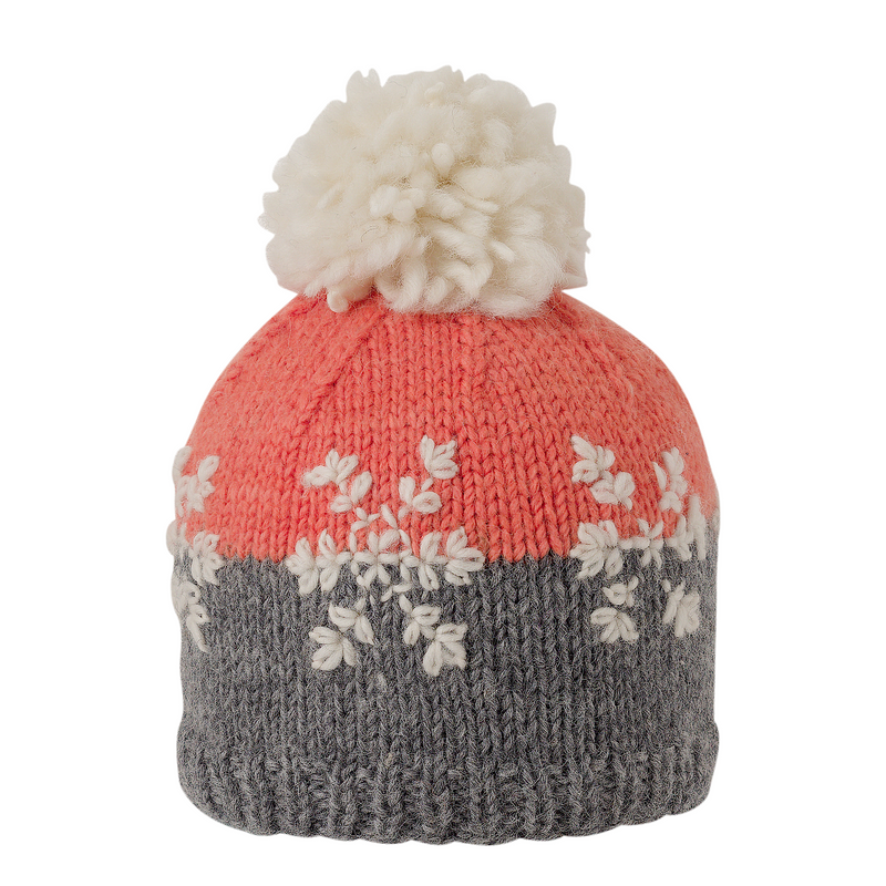 Ambler Kids Toque - Snowflakes - Sherbert-Mountain Baby