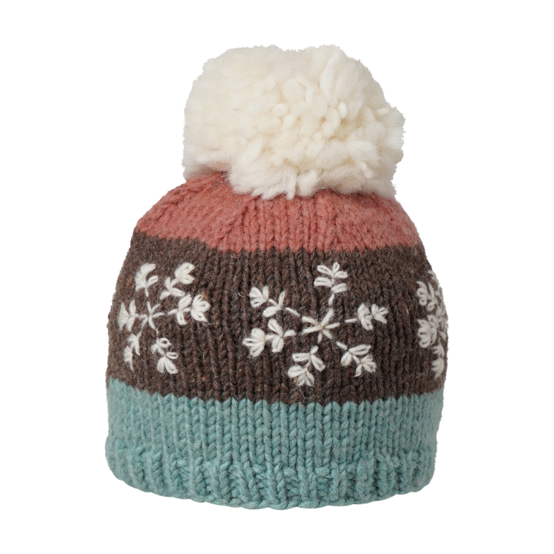Ambler Kids Toque - Snowflakes - Aqua-Mountain Baby