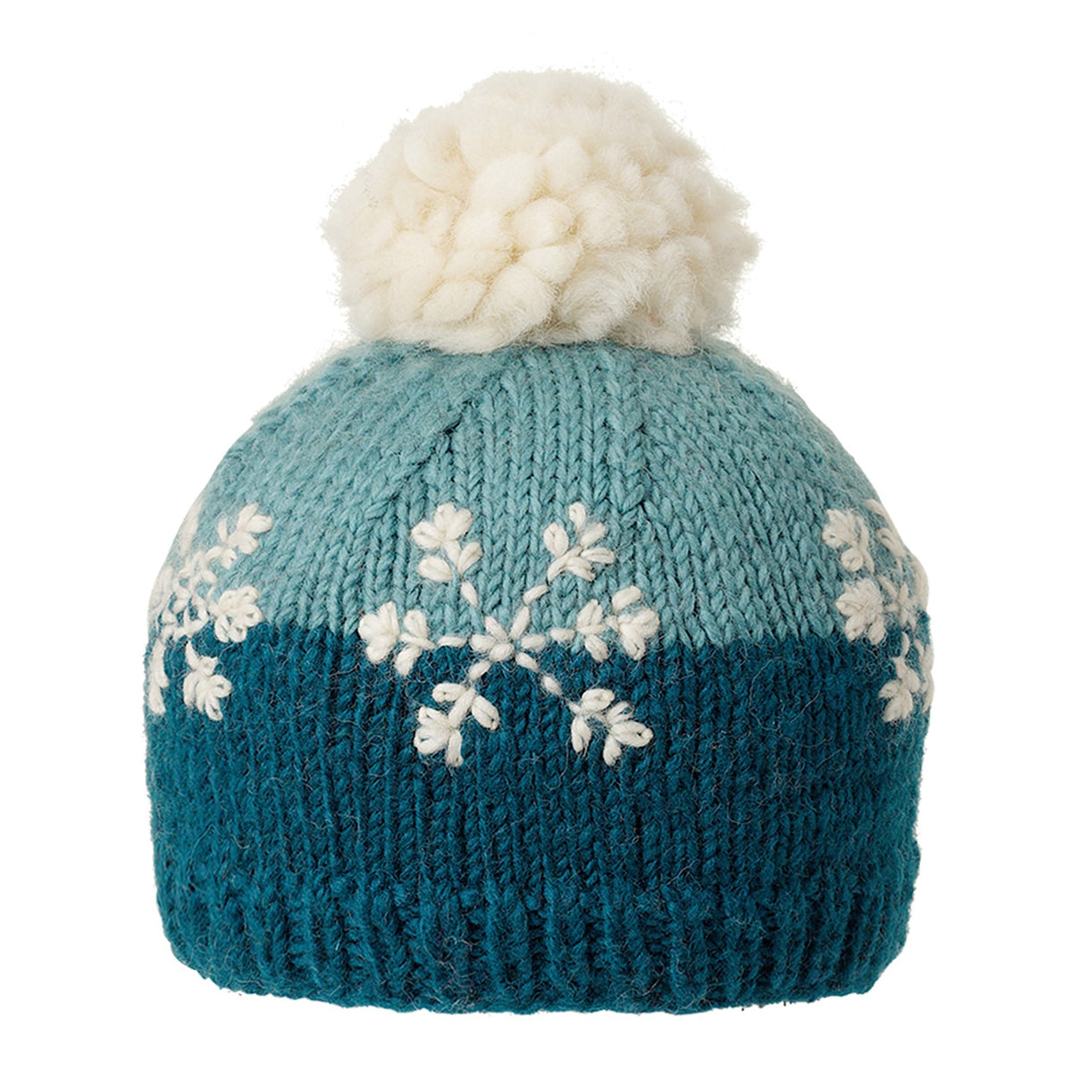 Falling Snow Toque Ambler Kids Toque - Snowflakes - Pine – Mountain Baby