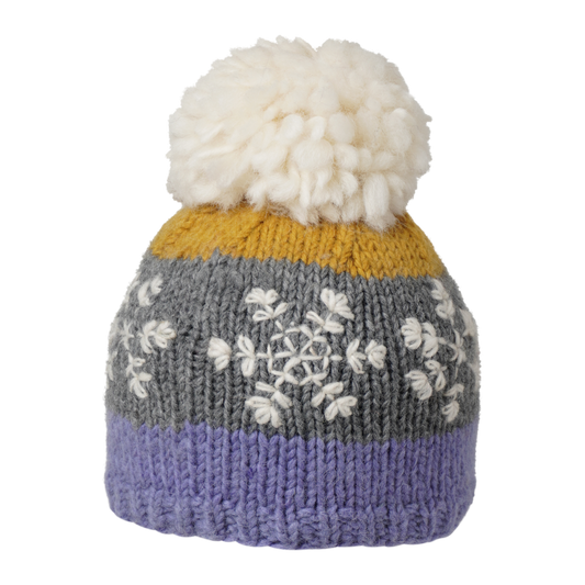 Ambler Kids Toque - Snowflakes - Purple-Mountain Baby