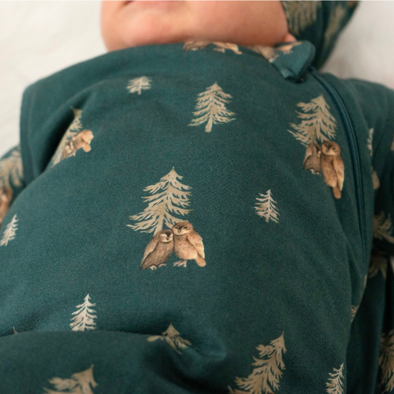 Belan.J Bamboo Sleep Bag 2.5 TOG - Owls-Mountain Baby