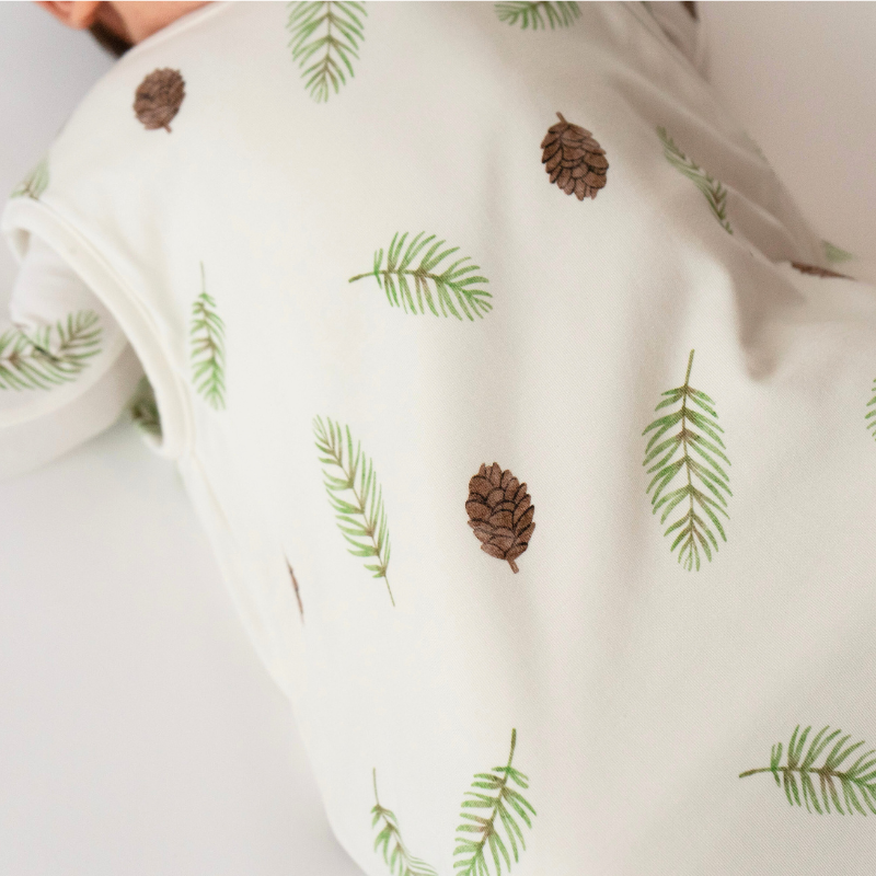 Belan.J Bamboo Sleep Bag 2.5 TOG - Pine Cones-Mountain Baby