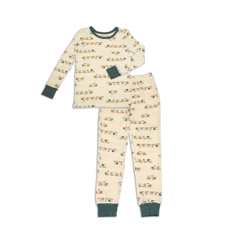 Silkberry LS Pajamas - All Aboard-Mountain Baby