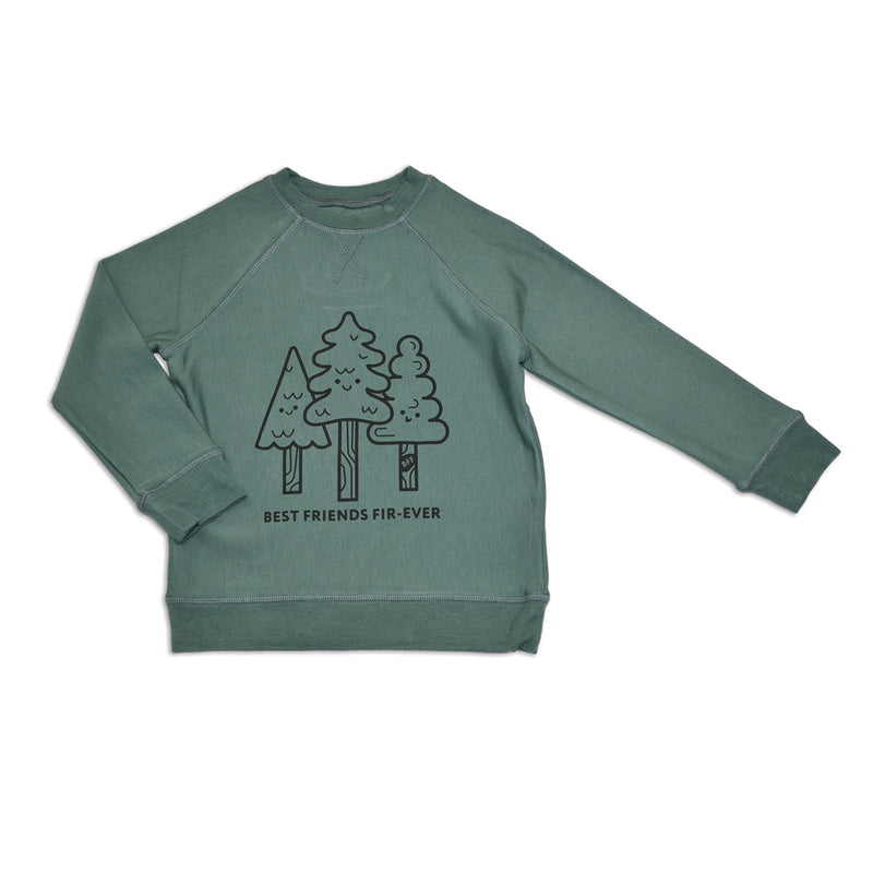 Silkberry Fleece Sweatshirt - Pine-Mountain Baby