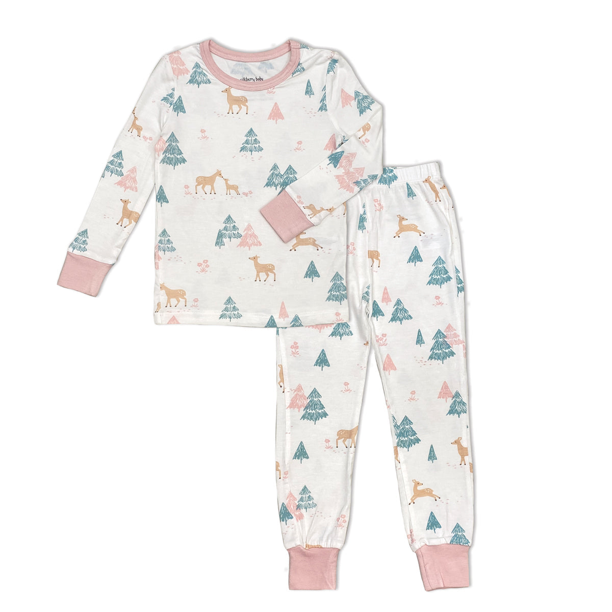 Silkberry LS Pajamas - Deer Forest-Mountain Baby
