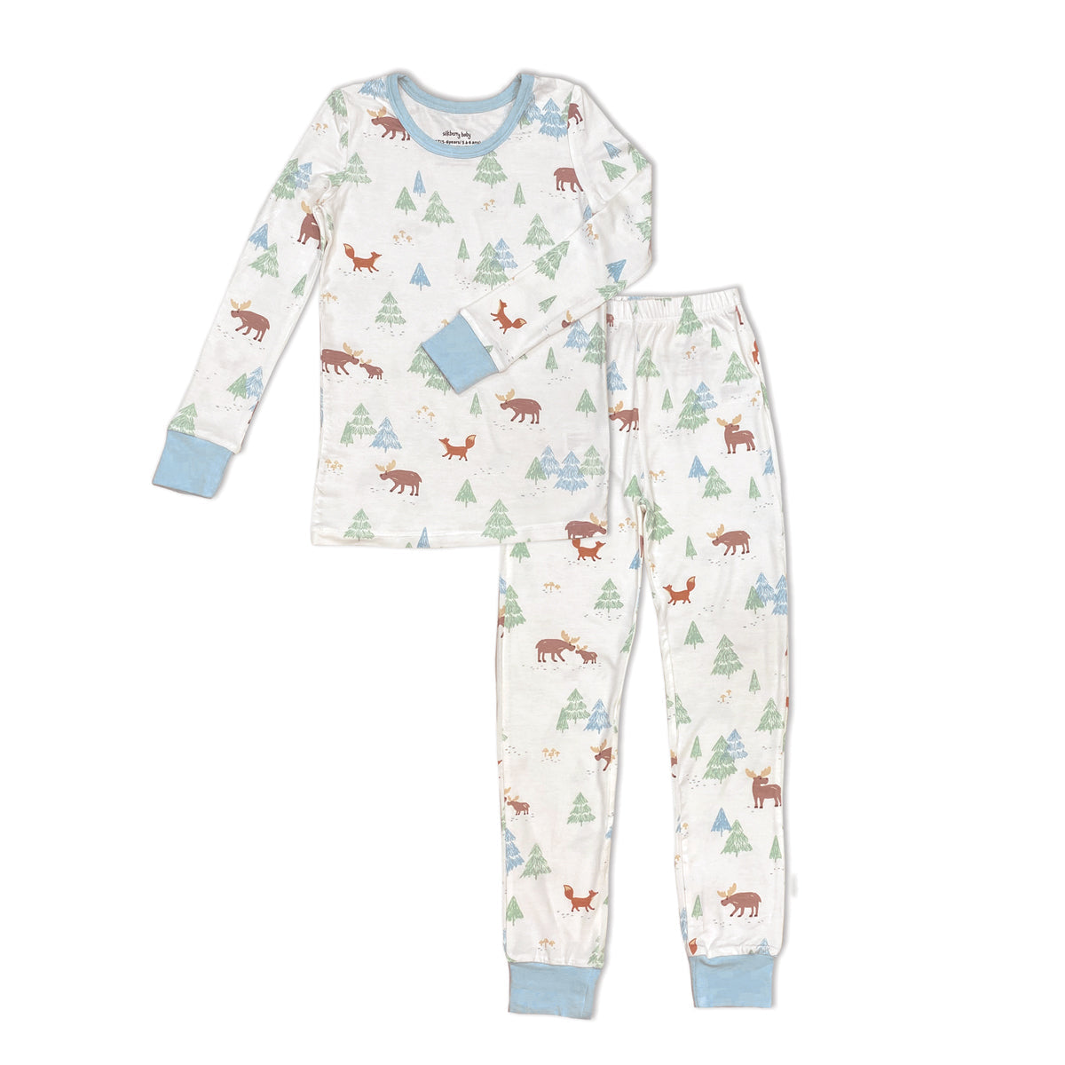 Silkberry LS Pajamas - Moose Woods-Mountain Baby
