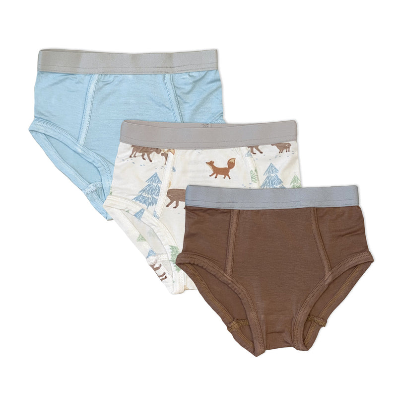 Silkberry Boys Brief 3pk - Beaver-Mountain Baby