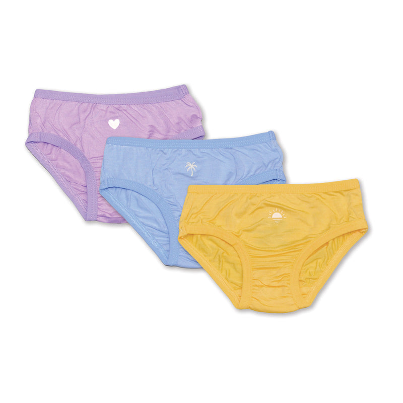 Silkberry Girls Bikini Brief 3pk - Lavender-Mountain Baby