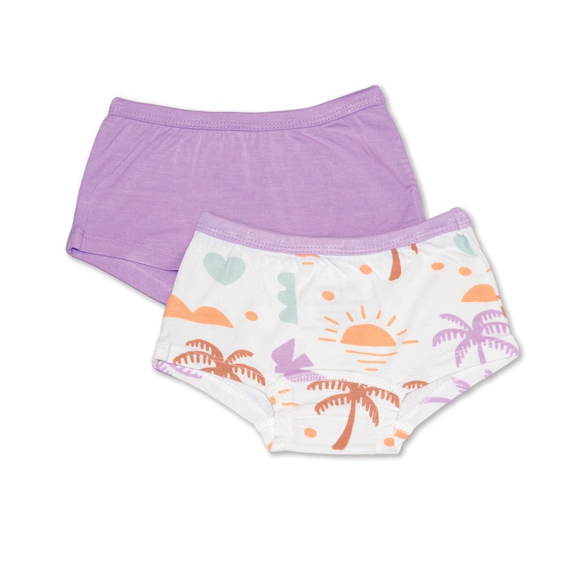 Silkberry Girls Boyshorts 2pk - Boho-Mountain Baby