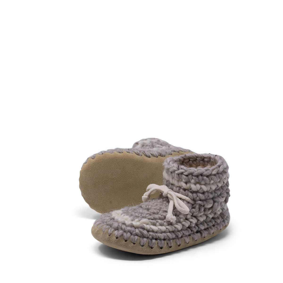 Padraig Bootie - Child - Grey w/ Stripe-Mountain Baby
