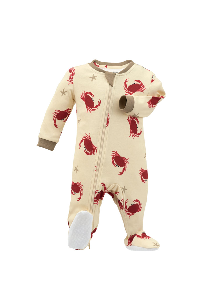 ZippyJamz Footed Coverall - You're Clawsome-Mountain Baby