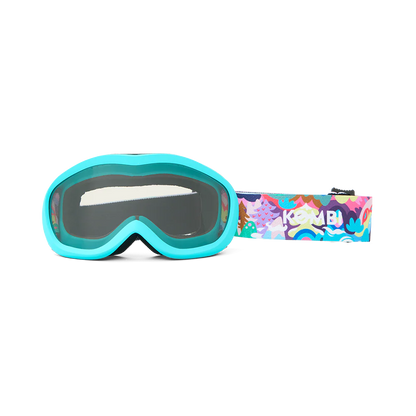 Kombi Children’s Ski Goggles – Rider Grey Optik - Pink Wild Mountain-Mountain Baby