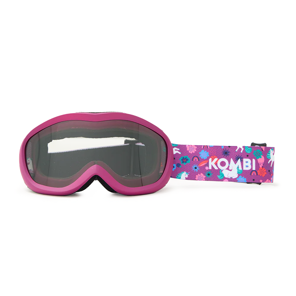 Kombi Children’s Ski Goggles – Rider Grey Optik - Unicorn Rainbow-Mountain Baby