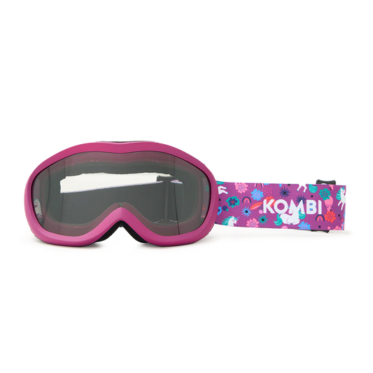Kombi Children’s Ski Goggles – Rider Grey Optik - Unicorn Rainbow-Mountain Baby