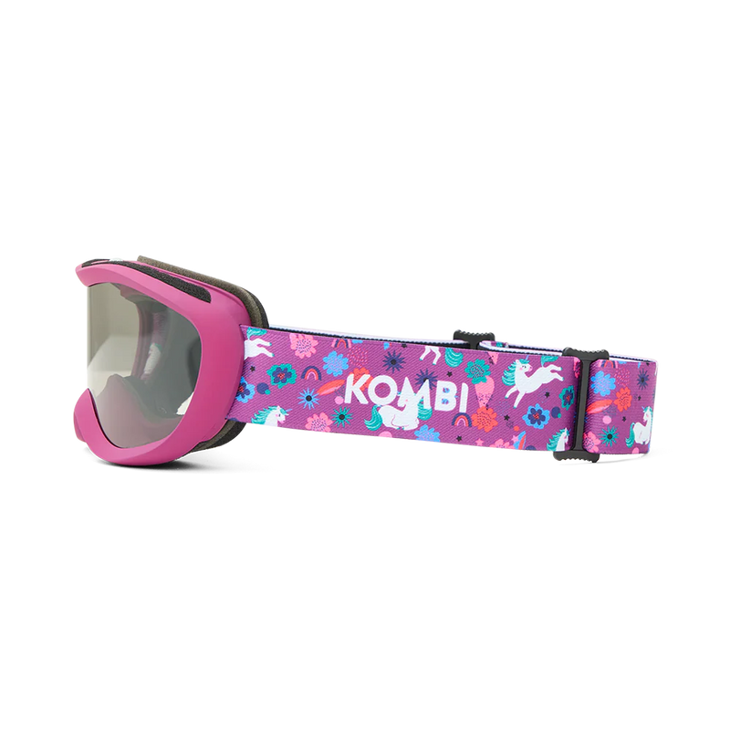 Kombi Children’s Ski Goggles – Rider Grey Optik - Unicorn Rainbow