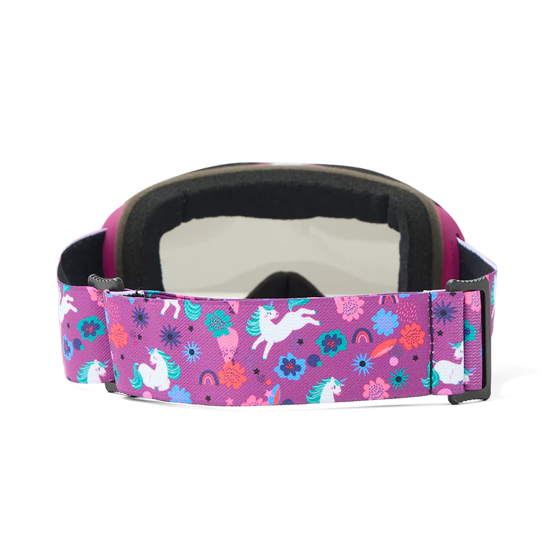 Kombi Children’s Ski Goggles – Rider Grey Optik - Unicorn Rainbow